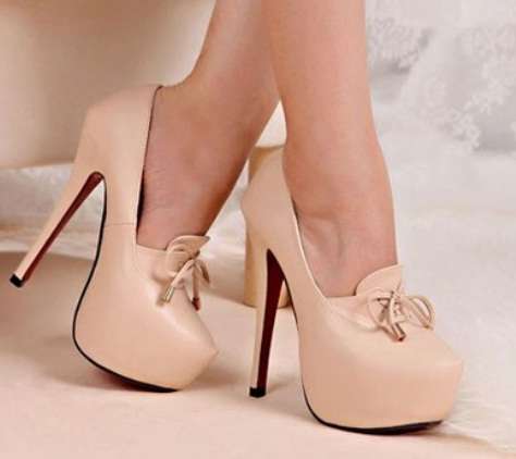 Elegant Lace Front 14cm Heels - 2 Colours