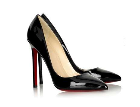 Classic Cuspid Toe 11cm High Heels in Black