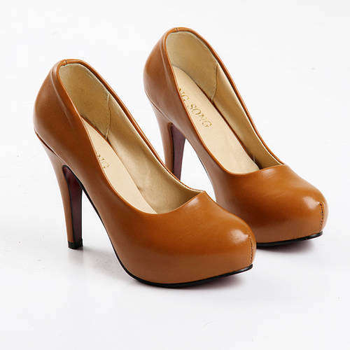 !!NEW!! High Fashion Tan Pump(Size 2-8)