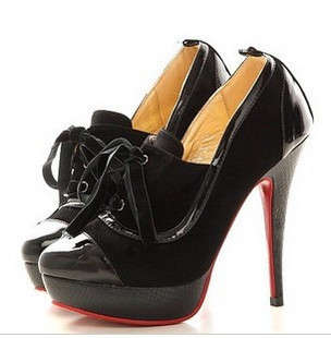 Lace-Up Suede Boot Black (Size 2.5- 6)