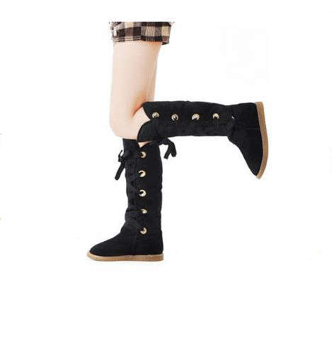 !!! NEW !!! Lace Up High Snow Boots in Black (Size 2.5 - 6)