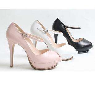 !!!NEW!!! Designer Peep Toe Pumps in Light Pink ( Size 2 - 6 )