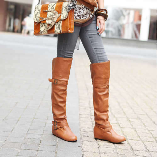 Thigh High Boots in Tan, Black, Cream, Brown (size 2-8)
