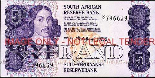 TW de Jongh Fourth Issue Five Rand Replacement X4 unc condition
