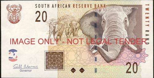 Gill Marcus First Issue Twenty Rand Prefix CG  unc condition