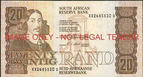 CL Stals First Issue Twenty Rand Replacement XX 2645130 unc condition