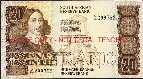 GPC de Kock Second Issue Twenty Rand Prefix D84 ef+ condition (very scarce)