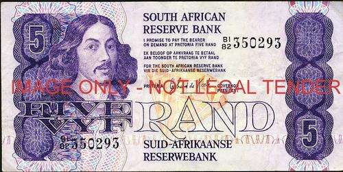 GPC de Kock First Issue Five Rand  Prefix B1/82 f condition