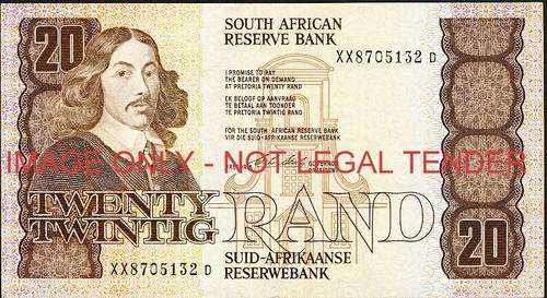 CL Stals First Issue Twenty Rand Replacement XX  unc condition