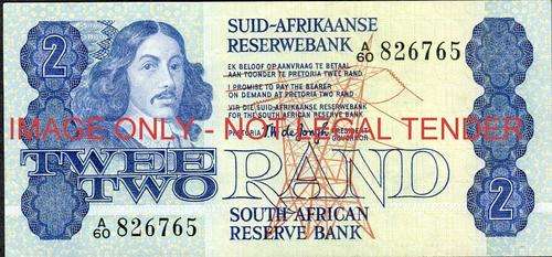 TW de Jongh Fourth Issue Two Rand Prefix A60 826765 ef condition