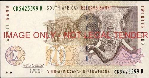 CL Stals Second Issue Twenty Rand Prefix BF unc condition