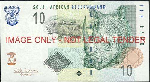 Gill Marcus First Issue Ten Rand  Prefix  AB unc condition