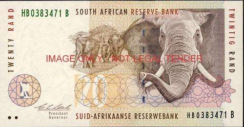 CL Stals Second Issue Twenty Rand Prefix HB unc condition