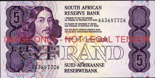 CL Stals First Issue Five Rand Prefix AA unc condition