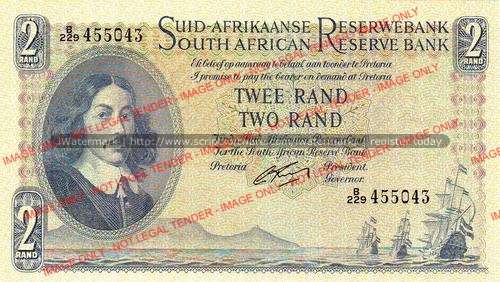 G.Rissik First Issue Two Rand B229 unc condition