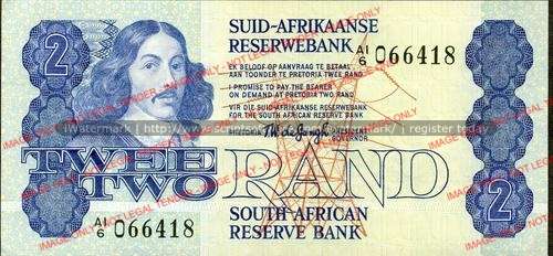 TW de Jongh Fourth Issue Two Rand Prefix A1/6 ef condition