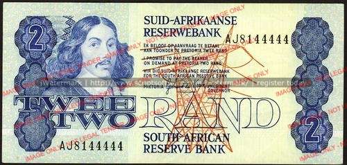 GPC de Kock Second Issue Two Rand Prefix AJ ef condition