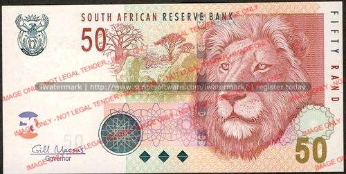 Gill Marcus First Issue Fifty Rand Prefix AB unc condition