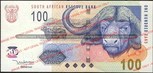 TT Mboweni Second Issue One Hundred Rand Prefix CU unc condition