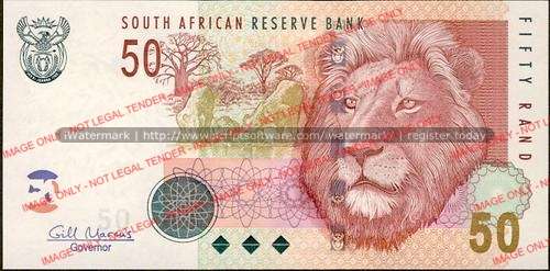 Gill Marcus First Issue Fifty Rand Prefix AA unc condition