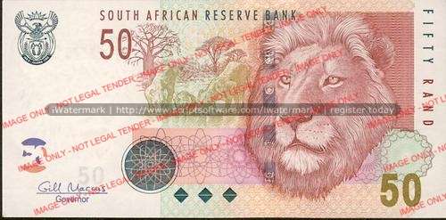 Gill Marcus First Issue Fifty Rand Prefix AB unc condition