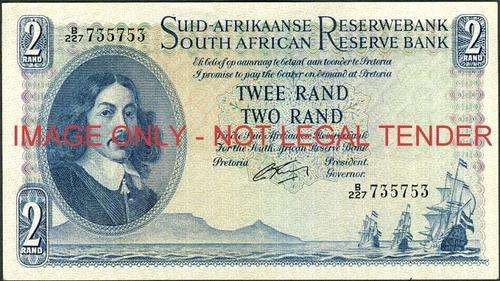 G Rissik First Issue Two Rand Prefix B227 unc condition
