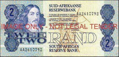 CL Stals First Issue Two Rand Prefix AA  unc condition