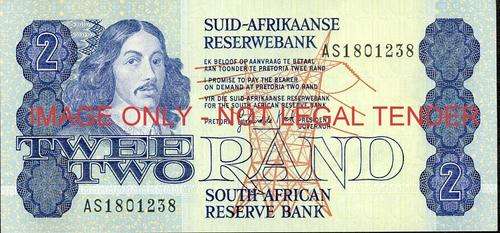 GPC de Kock Third Issue Two Rand Prefix AS 1801238 unc condition