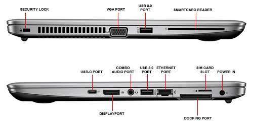HP EliteBook 840 G3 Intel i5, 6th Gen Ultrabook Laptop with 8GB Ram