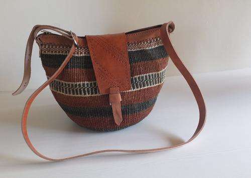 Kenyan Leather Handbag....Please see pics...