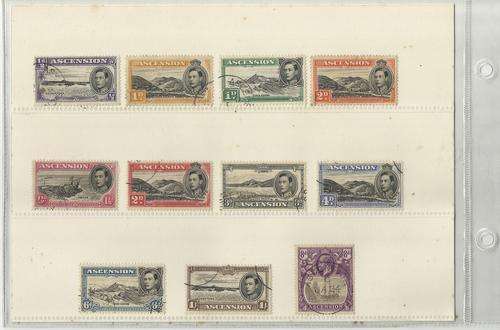 Ascension stamps, used...Please see pics...