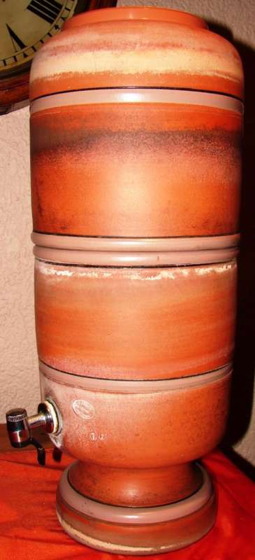 Big "It`s Only Natural"Ceramic Stefani Iabotic Water Purifier-Stamped 12 (12 liter?)