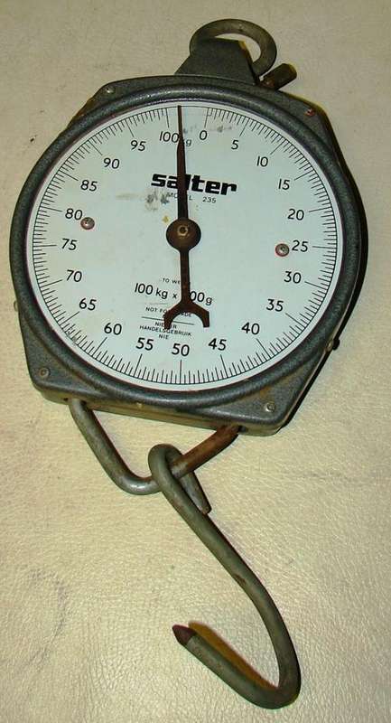 Salter Model 235 100kg x 100g Hanging Scale-Good/working condition