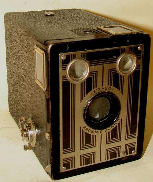Kodak Brownie-Six-20 -Brownie Junior Box Camera with film loaded