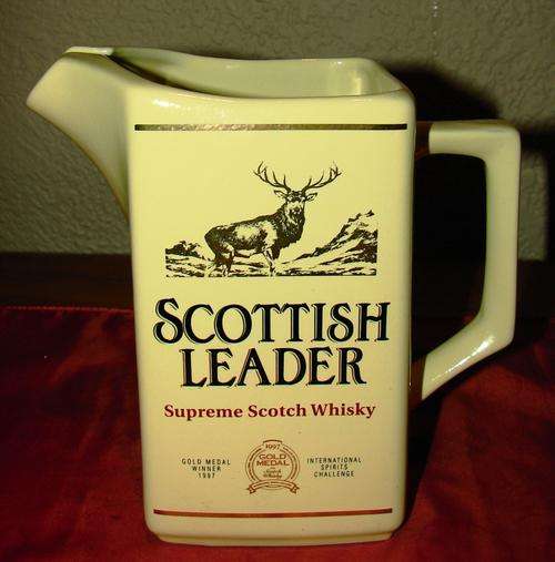 Scottish Leader Whiskey Porcelain Decanter/Jug-H 19cm, Bottom Dia. 10.5 cm x 10.5 cm