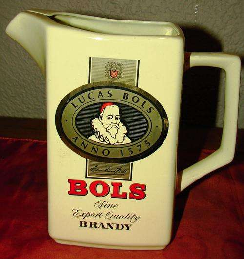 Bols Brandy Porcelain Decanter/Jug-H 19cm, Bottom Dia. 10.5 cm x 10.5 cm