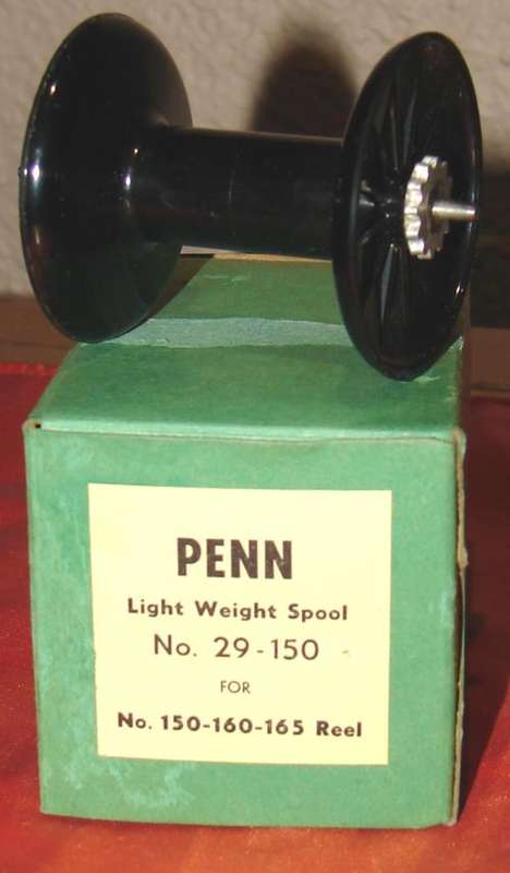 Penn light weight bakelite spool no 2 in original box no 29-150 for 150-160-165 reel