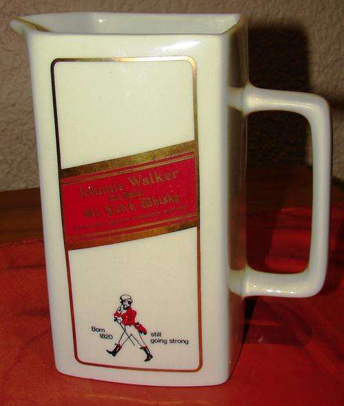 Vintage White Johnnie Walker Red Label Porcelain Decanter/Jug-Seton Pottery England