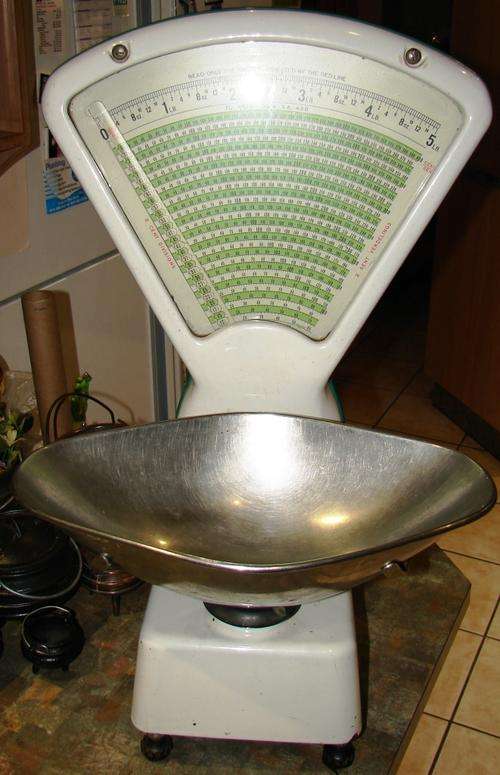 Vintage "The Viking" 5lb to weigh 5lb SA 438 in 2 cent divisions-shopcounter scale-perfect condition
