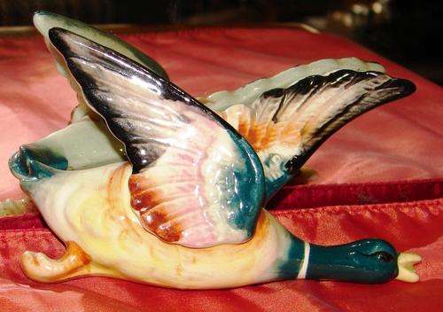 1Beautiful vintage Flying ceramic Duck-He is lonely and is looking for the other two ducks