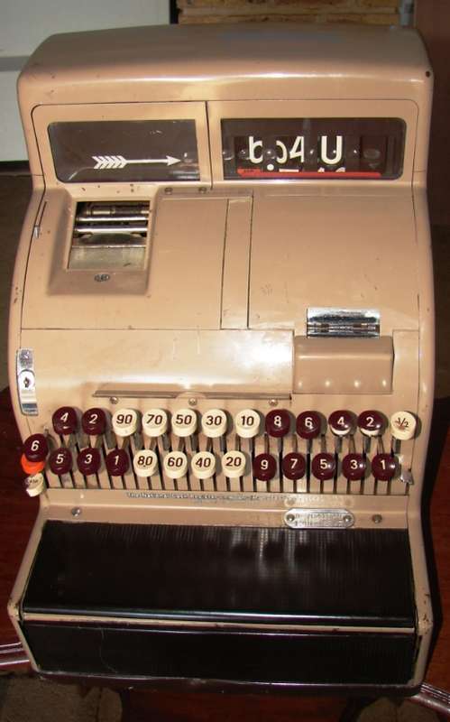 Antique 1940`s+ National Cash Register (NCR) Model 126 (7) SP / 7Collectors piece