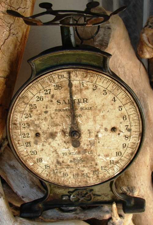 Antique Salter no 46 Household Scale to weigh 28 lbs-made in England without weighing bucket