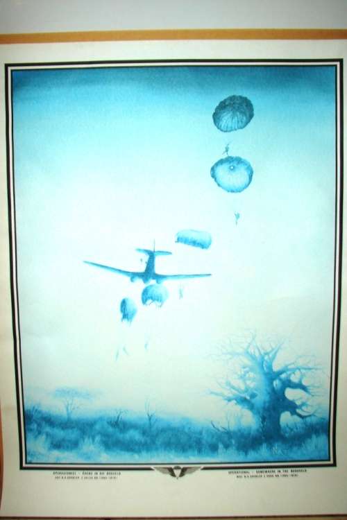 Unique print of Parabats BN in Operational situation during 70`s-80`s-somewhere in the Bushveld