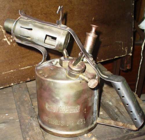 Vintage brass Optimus no 431 Parafin Blow Torch-Made in Sweden-RD 697191