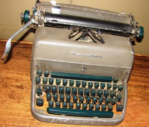 Antique Remington Rand-Made in USA Typewriter