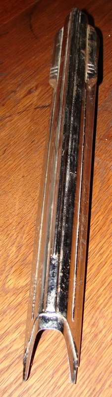 Vintage  Chrome bonnet Hood/emblem for unknown car-Lenght 40 cm