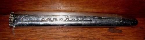 Vintage  Chrome Commodore emblem for  car-Lenght 25 cm