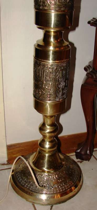 Antique  mid 30`s-40`s Tall bakelite and brass upright floor standing tower rotatory telephone