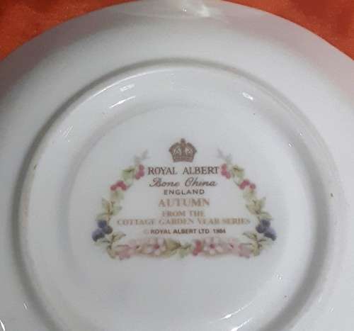 Stunning 12 piece Royal Albert -1984 England Cottage Garden Year series-four seasons-tea set-mint co