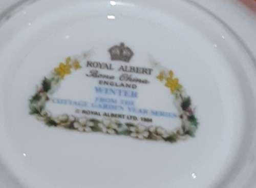 Stunning 12 piece Royal Albert -1984 England Cottage Garden Year series-four seasons-tea set-mint co